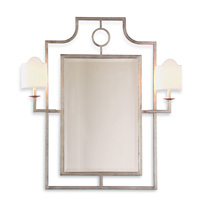 Doheny Silver Mirror W/sconces