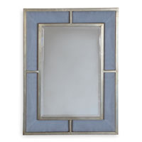 Bedford Silver Marine Blue Mirror