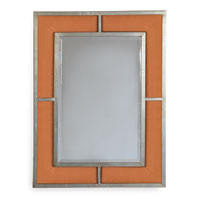 Bedford Silver Tangerine Linen Mirror