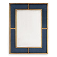 Bedford Gold Mirror/breeze Blue