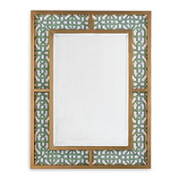 Bedford Mirror Gold "Levens Trellis"