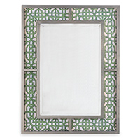 Bedford Mirror Silver "Levens Trellis"