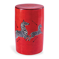 Zebra Red Stool