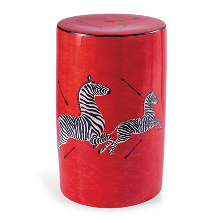 Zebra Red Stool