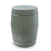 Bamboo Garden Stool Celadon