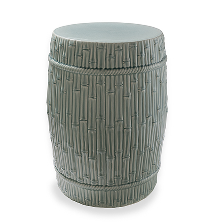 Bamboo Garden Stool Celadon