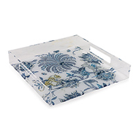 Braganza Blue Lucite Tray