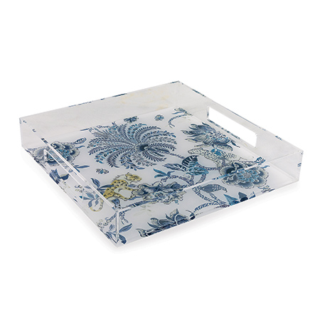 Braganza Blue Lucite Tray