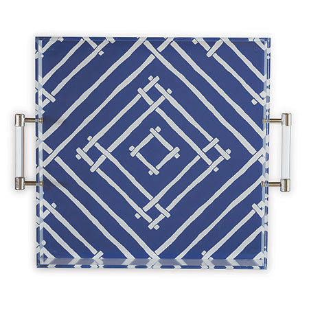 Bamboozled Indigo Lucite Tray