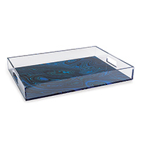 Malachite Blue Tray