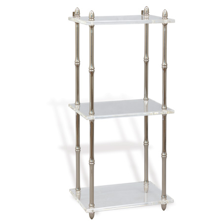 Carmel Nickel/lucite Shelf