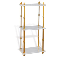 Carmel Brass/lucite Shelf  32"H