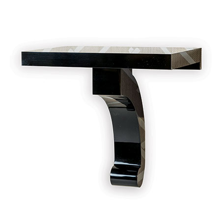 Glencoe Onyx Lucite Shelf