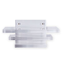 Deco Square Clear Lucite Shelf