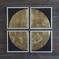 Gold Moon (set Of 4)