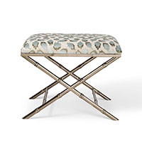Lauderdale Nickel Ocelot Celadon Bench