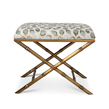 Laudedale Brass Ocelot Celadon Bench