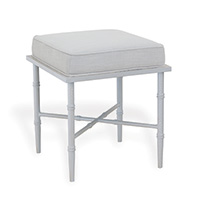 Doheny Antiqued White Bench