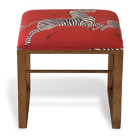 Medallion Gold Zebra Red Right Facing Single Bench