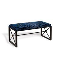 Medallion Black Double Bench With Le Tigre Blue