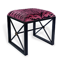 Medallion Black Le Tigre Red Single Bench