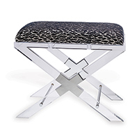 Crossing Lucite Bench Leopard Black-- Kit