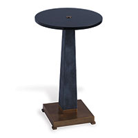 Cairo Gray/brass Accent Table