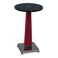 Cairo Red/nickel Accent Table