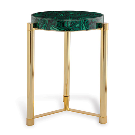 Malachite Gold Accent Table