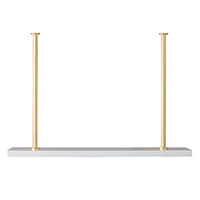 Marais Additional Shelf White/gold Kit 24"W