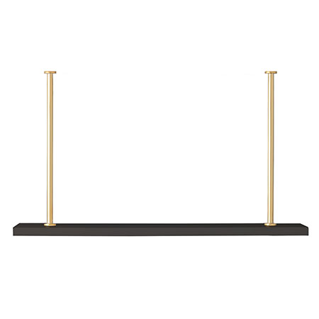 Marais Additional Shelf Black/gold Kit 36"W