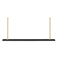 Marais Additional Shelf Black/gold Kit 48"W