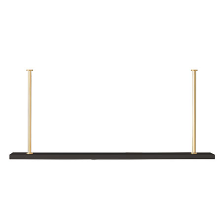 Marais Additional Shelf Black/gold Kit 48"W