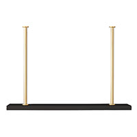 Marais Additional Shelf Black/gold Kit 24"W