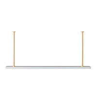 Marais Additional Shelf White/gold Kit 48"W