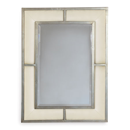 Bedford Silver Mirror Com Fabric