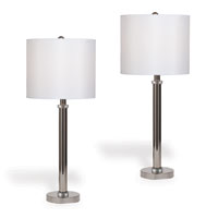 Diana Nickel Buffet Lamps 29"H (set Of 2)