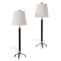 Portobello Black/silver Buffet Lamp (set Of 2)