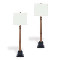 Kensington Brass Buffet Lamp Set/2