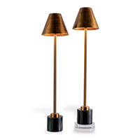 Parliament Brass Buffet Lamp (set Of 2)