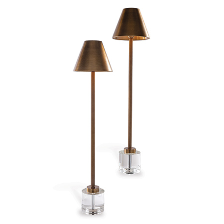 Parliament Crystal/brass Buffet Lamp (set/2)