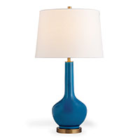 Alex Turquoise Lamp 30"H