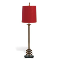 Franco Red Buffet Lamp 40"H