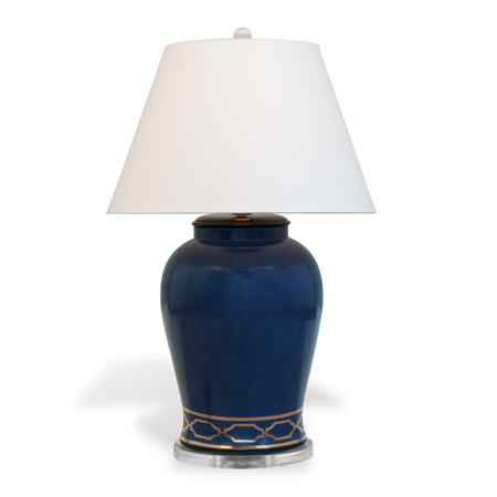 Pavillion Indigo Lamp 35"H