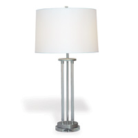 Moderne Nickel Lamp 36"H