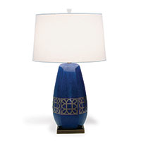 Lamerie Blue Lamp 32"H