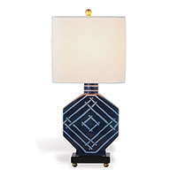 Bamboozled Indigo Lamp