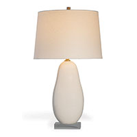 Jimmy Cream Crackle Lamp