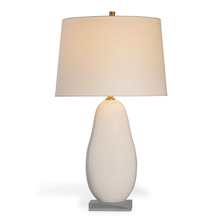 Jimmy Cream Crackle Lamp