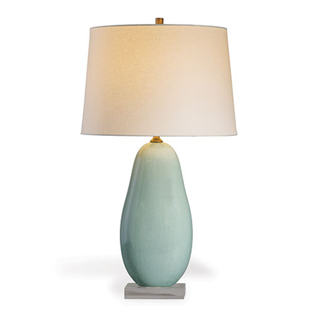 Jimmy Celadon Lamp 29"H